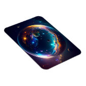 Kosmische Blase Galaxie Fantasy Art Magnet (Rechte Seite)