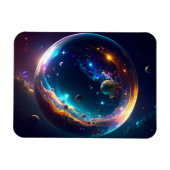 Kosmische Blase Galaxie Fantasy Art Magnet (Horizontal)