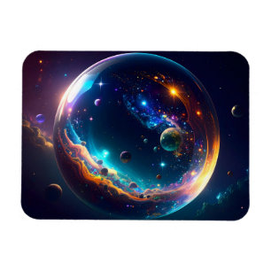 Kosmische Blase Galaxie Fantasy Art Magnet