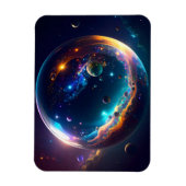 Kosmische Blase Galaxie Fantasy Art Magnet (Vertikal)