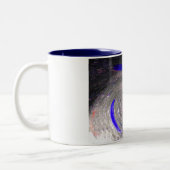 Kosmische Blase platzt Zweifarbige Tasse (Links)