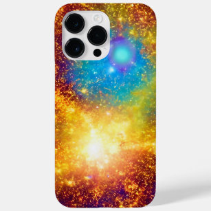 Kosmische blaue Lila Galaxie Sterne im Super Sky Case-Mate iPhone 14 Pro Max Hülle