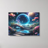 Kosmische Blossom-Brücke Leinwanddruck (Vorderseite)