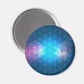 Kosmische Blume des Lebens Magnet (Vorderseite/Rückseite)