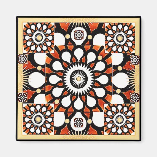 Kosmische Blume Magnet (Vorne)