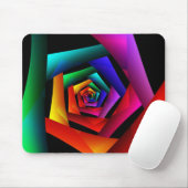 Kosmische Blume Niedlich Cool Moderne Abstrakte Ku Mousepad (Mit Mouse)