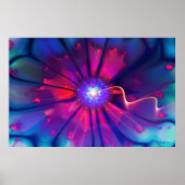 Kosmische Blume Poster (Vorne)