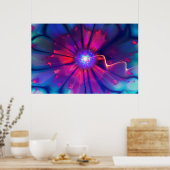 Kosmische Blume Poster (Küche)