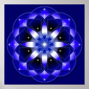 Kosmische Blume Poster