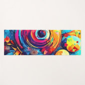 kosmische Blumenfusion Yogamatte (Vorderseite (Horizontal))