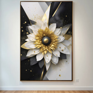 Kosmische Blüte Leinwanddruck