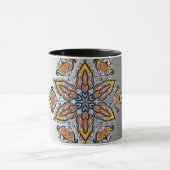Kosmische Blüte – Mystisches Mandala-Design Tasse (Zentrum)