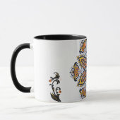 Kosmische Blüte – Mystisches Mandala-Design Tasse (Links)