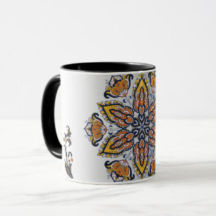 Kosmische Blüte – Mystisches Mandala-Design Tasse