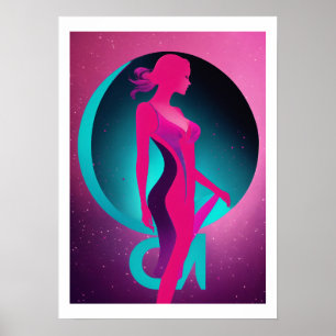 Kosmische Blüte Poster