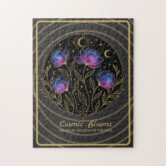 Kosmische Blüten – Himmlische Blumenmandalas Puzzle (Vertikal)