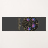 Kosmische Blüten – Himmlisches Blumenmandala Yogamatte (Vorderseite (Horizontal))