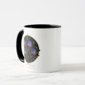 Kosmische Blüten – Zellulares Blumenmandala Tasse (Vorderseite Links)