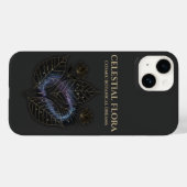 Kosmische botanische Schatten & Sternenpflanzenumr Case-Mate iPhone Hülle (Rückseite (Horizontal))