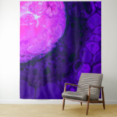 *~* Kosmische Braue Rosa Abstrakter Kreis Lila Wandteppich (Beispiel)