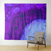 *~* Kosmische Braue Türkis Abstrakt Circle Magenta Wandteppich (Beispiel (Horizontal))