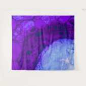 *~* Kosmische Braue Türkis Abstrakt Circle Magenta Wandteppich (Vorderseite (Horizontal))