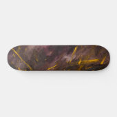 Kosmische Bronze-Nebel-Marmor-Skateboard Skateboard (Horizontal)