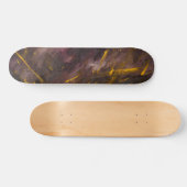Kosmische Bronze-Nebel-Marmor-Skateboard Skateboard (Horizontal)