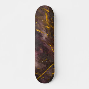 Kosmische Bronze-Nebel-Marmor-Skateboard Skateboard