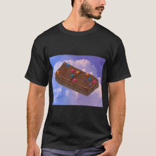 Kosmische Brownie schweben im Himmel T-Shirt