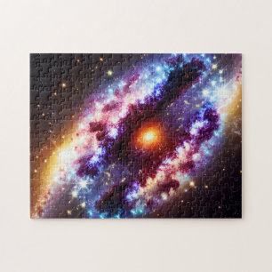 Kosmische bunt explosive Sterne und Himmel Himmel  Puzzle