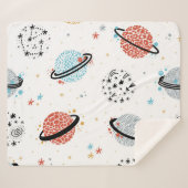 Kosmische Cartoon: Vintage Weltraumwunder Sherpadecke (Vorderseite (Horizontal))