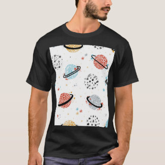Kosmische Cartoon: Vintage Weltraumwunder T-Shirt