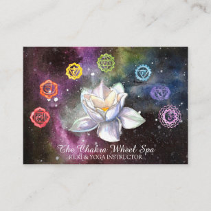 *~* Kosmische Chakra Symbole Kosmos Lotus Visitenkarte
