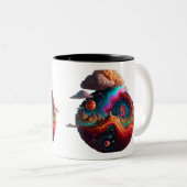 Kosmische Cloudscape-Tasse Zweifarbige Tasse (VorderseiteRechts)