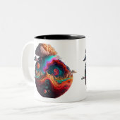 Kosmische Cloudscape-Tasse Zweifarbige Tasse (Vorderseite Links)