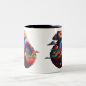 Kosmische Cloudscape-Tasse Zweifarbige Tasse (Mittel)