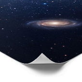 Kosmische Corgi Milchstraßen-Galaxie-Kunst Poster (Ecke)