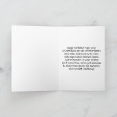 Kosmische Couture Geburtstagskarte Karte (Innenseite)