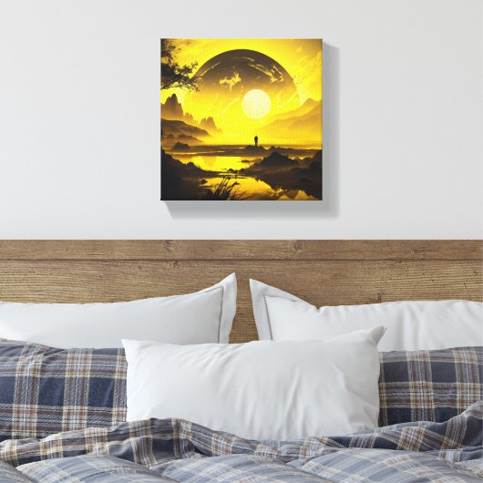 Kosmische Dämmerung Leinwanddruck (Insitu (Schlafzimmer))