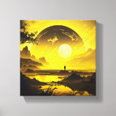 Kosmische Dämmerung Leinwanddruck (Vorderseite)