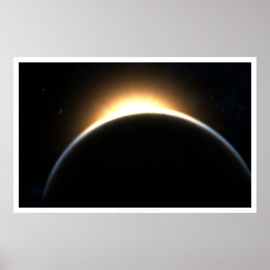 Kosmische Dämmerung Poster (Vorne)