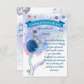 Kosmische Dankbarkeit: Über die Sterne hinaus Dankeskarte (Vorne/Hinten)