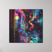 kosmische Datenlandschaft Leinwanddruck (Vorderseite)