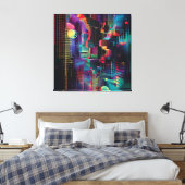 kosmische Datenlandschaft Leinwanddruck (Insitu (Schlafzimmer))