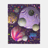 kosmische Delikatesse Fleecedecke (Vorderseite)