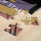 Kosmische Desert Aurora • Retro Western-Nacht Himm Puzzle (Seite)