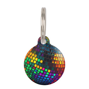 Kosmische Diskothek Groove: Linoschnitt Haustiermarke