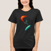 Kosmische Divergenz Tri-Blend Shirt (Vorderseite)