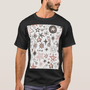 Kosmische Doodles: Sterne und Kometen T-Shirt